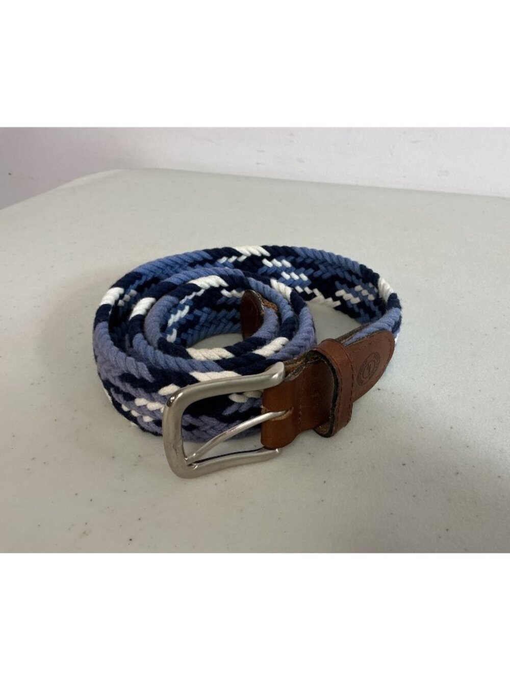 Northern Reflections Braided Belt Leather Trim Womens XL